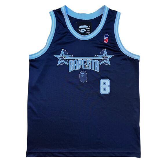 L Bape Sta 8 Mesh Basketball Jersey - Picture 1 of 4
